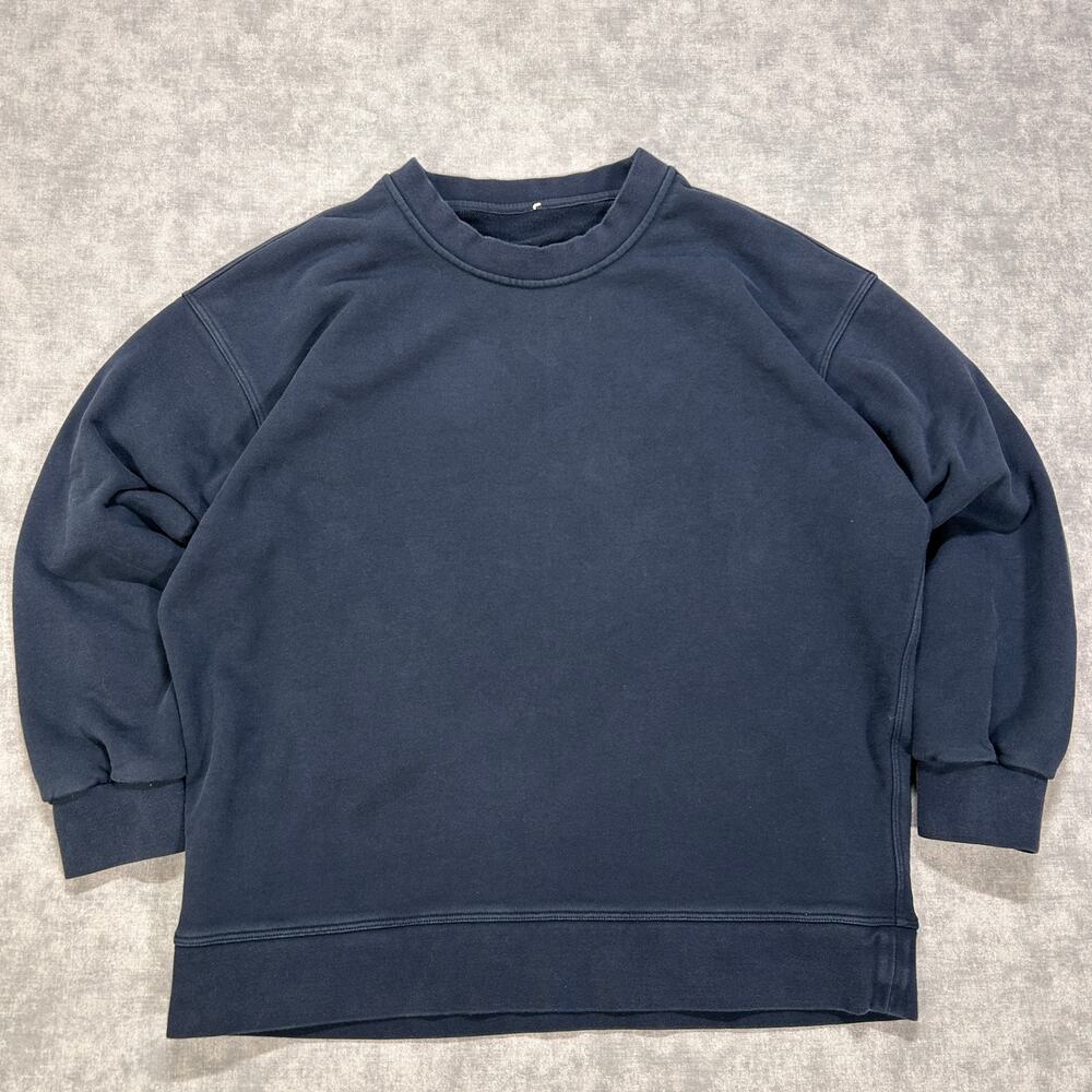 Lululemon Perfectly Oversized Crewneck Sweatshirt Navy Blue Womens Medium